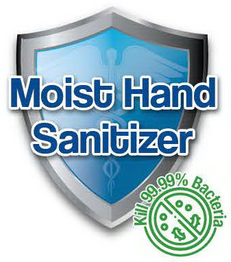 handsanitizer moist label
